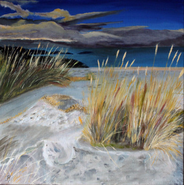 Painting titled "Bretagne - La Côte…" by Jean Parraud, Original Artwork, Oil