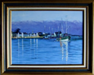 Painting titled "Port de Loctudy" by Jean Parraud, Original Artwork