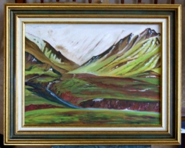 Peinture intitulée "Couleurs d'Alaska" par Jean Parraud, Œuvre d'art originale, Huile