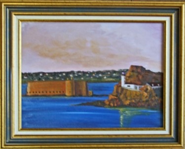 Peinture intitulée "Bretagne-Baie de Mo…" par Jean Parraud, Œuvre d'art originale