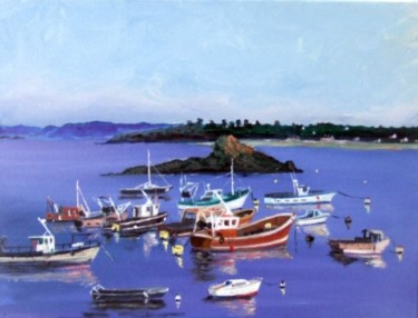 Pintura titulada "Flotille de coquill…" por Jean Parraud, Obra de arte original