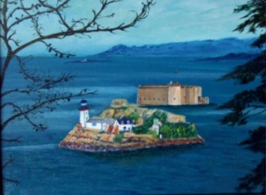 Malerei mit dem Titel "Bretagne- Carantec" von Jean Parraud, Original-Kunstwerk