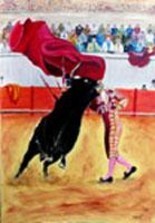 Peinture intitulée "Danse de la mort" par Jean Parraud, Œuvre d'art originale, Huile