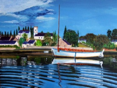 Painting titled "Golfe du Morbihan-L…" by Jean Parraud, Original Artwork