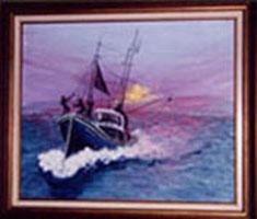 Peinture intitulée "Moisson de la mer" par Jean Parraud, Œuvre d'art originale, Acrylique