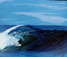 Painting titled "Surf" by Jean Parraud, Original Artwork