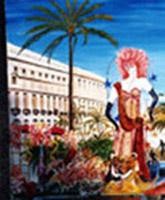 Painting titled "Carnaval de Nice" by Jean Parraud, Original Artwork