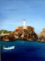 Schilderij getiteld "Pointe du Paon" door Jean Parraud, Origineel Kunstwerk