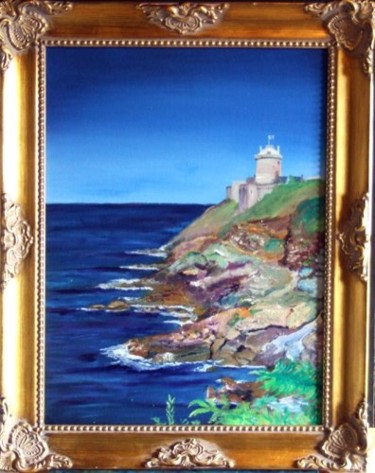 Painting titled "Bretagne- Fort de l…" by Jean Parraud, Original Artwork