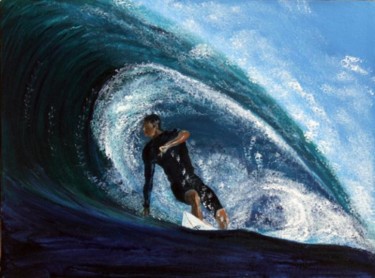 Painting titled "Surf à Margaret Riv…" by Jean Parraud, Original Artwork