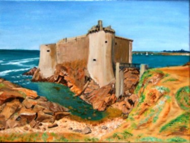 Painting titled "Le vieux chateau- I…" by Jean Parraud, Original Artwork