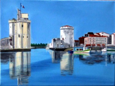 Peinture intitulée "Port de la Rochelle" par Jean Parraud, Œuvre d'art originale