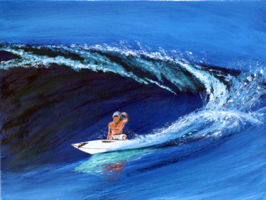 Peinture intitulée "Papeline à Hawai,ma…" par Jean Parraud, Œuvre d'art originale, Huile
