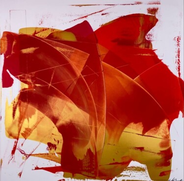 Pintura titulada "Abstraction - acryl…" por Mirghawameddin, Obra de arte original, Acrílico Montado en Bastidor de camilla d…