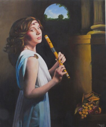 Pittura intitolato "Euterpe" da Claudio Apparuti, Opera d'arte originale, Olio
