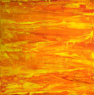Painting titled "Abendsonne / Sunset…" by Stephan Reichmann, Original Artwork, Oil