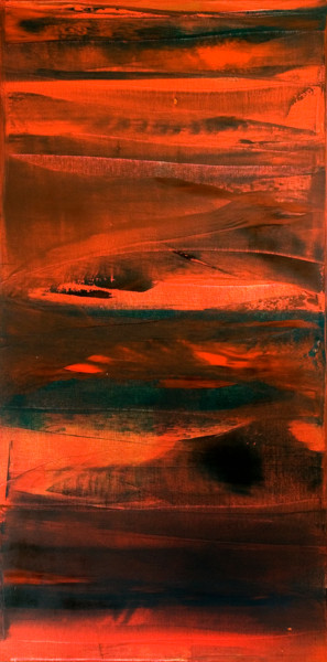 Malerei mit dem Titel "Die Erde brennt / I…" von Stephan Reichmann, Original-Kunstwerk, Öl