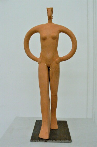 Sculpture intitulée "jane" par Pascal Borgo, Œuvre d'art originale, Argile