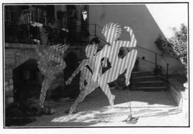 Sculpture intitulée "3 ombres blanches,…" par Pascal Borgo, Œuvre d'art originale