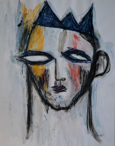 Painting titled "OEDIPE" by Pascal Briba, Original Artwork, Acrylic