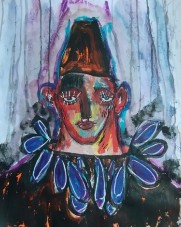 Painting titled "CLOWNERIE" by Pascal Briba, Original Artwork, Acrylic