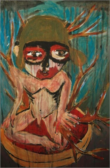 Peinture intitulée "Rudolph 6" par Pascal Briba, Œuvre d'art originale, Acrylique
