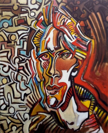 Painting titled "Décomposition II" by Pascal Buffard, Original Artwork, Oil