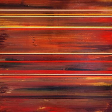 Peinture intitulée "Sunset" par Pascal Buffard, Œuvre d'art originale, Huile