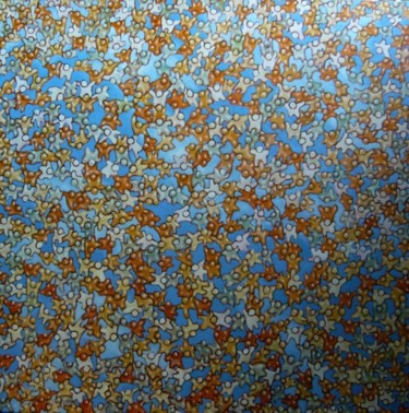 Peinture intitulée "overpopulation-i." par Pascal Buffard, Œuvre d'art originale, Huile