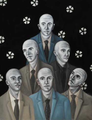 Peinture intitulée "Les Dirigeants II" par Pascal Buffard, Œuvre d'art originale