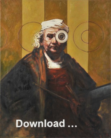 Schilderij getiteld "Download" door Pascal Buffard, Origineel Kunstwerk