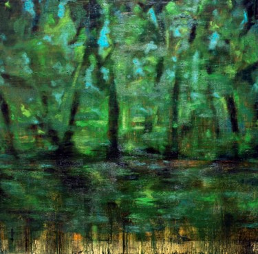 Malerei mit dem Titel "FOREST" von Pascal Buffard, Original-Kunstwerk