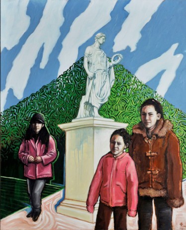 Malerei mit dem Titel "Parc de Sceaux" von Pascal Buffard, Original-Kunstwerk