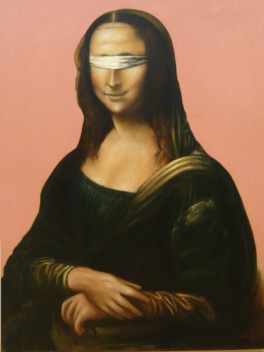 Картина под названием "joconde" - Pascal Buffard, Подлинное произведение искусства, Масло