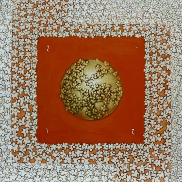 Peinture intitulée "Golden Earth" par Pascal Buffard, Œuvre d'art originale, Huile