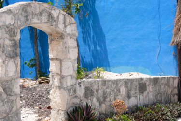 Photographie intitulée "Costa Maya en bleu" par Pascal Caperon, Œuvre d'art originale