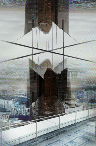 Digitale Kunst mit dem Titel "ConneXtown" von Pascal Carro (PKRO), Original-Kunstwerk, Fotomontage