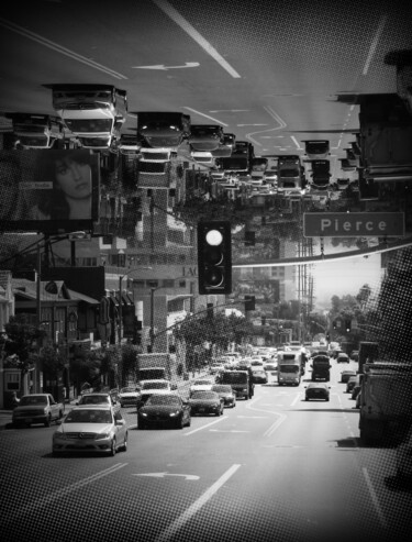 Photography titled "L.A. Traffix" by Pascal Carro (PKRO), Original Artwork, Manipulated Photography
