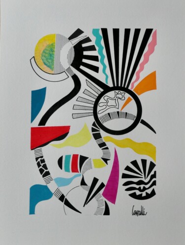 Tekening getiteld "20 114" door Pascal Cavalli, Origineel Kunstwerk, Acryl