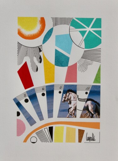 Peinture intitulée "22 100- I Cavalli" par Pascal Cavalli, Œuvre d'art originale, Acrylique