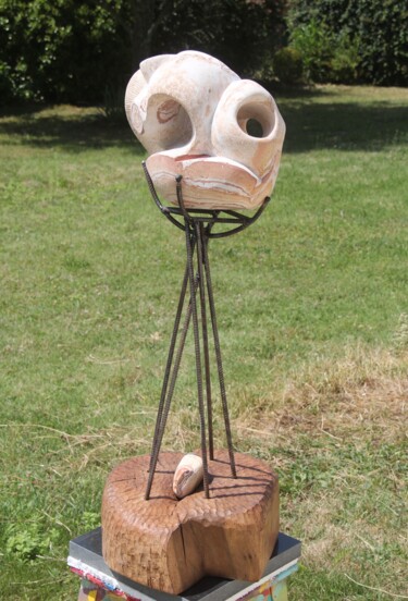 Escultura intitulada "23 071  Ciottolo" por Pascal Cavalli, Obras de arte originais, Pedra