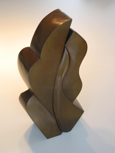 Sculpture titled "Onda 07" by Pascal Cavalli, Original Artwork, Bronze