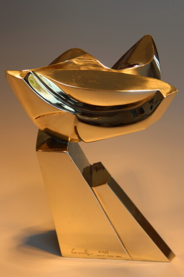 Escultura intitulada "Elégante" por Pascal Cavalli, Obras de arte originais, Bronze