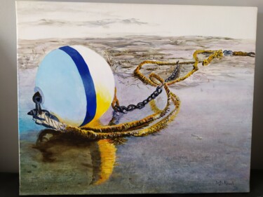 Peinture intitulée "A marée basse" par Pascal De Rouck, Œuvre d'art originale, Acrylique