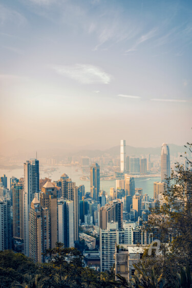 Fotografie mit dem Titel "Hong Kong Sunset" von Pascal Deckarm, Original-Kunstwerk