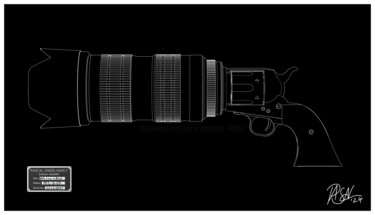 Printmaking titled "shootMe" by Pascal Engelhardt, Original Artwork, Digital Print