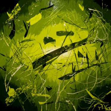 Arte digitale intitolato "Green Light" da Pascal Gagné, Opera d'arte originale, Pittura digitale