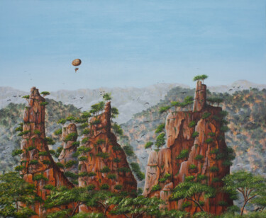 Peinture intitulée "Jungle 2" par Pascal Genevois, Œuvre d'art originale, Acrylique Monté sur Châssis en bois