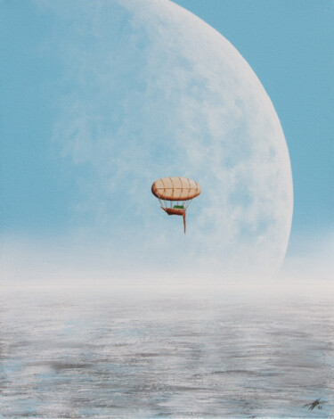 Peinture intitulée "Encelade 2" par Pascal Genevois, Œuvre d'art originale, Acrylique Monté sur Châssis en bois