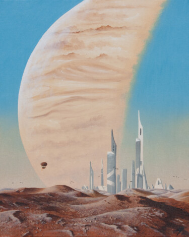 Peinture intitulée "Planète rouille - L…" par Pascal Genevois, Œuvre d'art originale, Acrylique Monté sur Châssis en bois